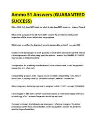 Ammo 51 Answers (GUARANTEED SUCCESS).docx