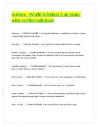 Science and Technology Exam Prep: Verified Solutions for Everyday Tech