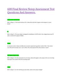 600 Final Review Neiep Assessment Test  Questions And Answers.