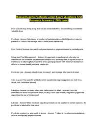 Pesticide Exam Q&A: Your Guide to Passing the Massachusetts Pesticide Exam