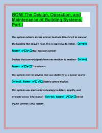Building Systems: Design, Operation, and Maintenance