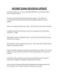 Notary Exam Revision: Key Regulations and Practices