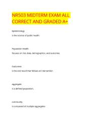 NR503 MIDTERM EXAM ALL CORRECT AND GRADED A+