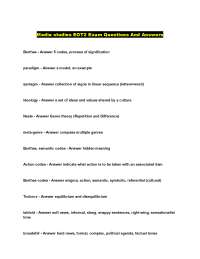 Media Studies Exam Prep: Key Theories and Concepts