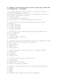 Paniere esame 300 domande MICROBIOLOGIA E MICROBIOLOGIA CLINICA NUTRIZIONE E NUTRACEUTICA