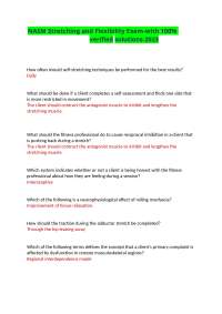 NASM Stretching and Flexibility Exam: Q&A with Verified Solutions