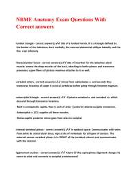 Anatomy Exam Q&A: Key Anatomical Structures and Clinical Correlations