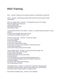 Range Safety Officer (RSO) Training: Gun Safety Rules and Protocols
