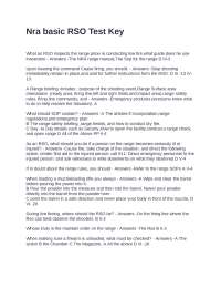 Nra basic RSO Test Key Exam Questions With Verified Answers