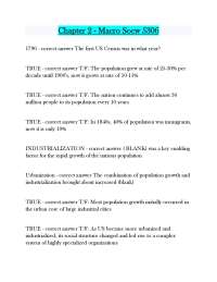 Macro Sociology: Population, Industrialization, and Social Welfare Q&A