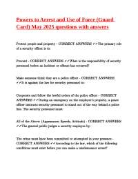 Powers to Arrest and Use of Force: Security Guard Q&A