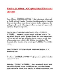 Powers of Arrest: Law Enforcement Q&A