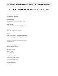 Comprehensive Nursing Exam Review Notes