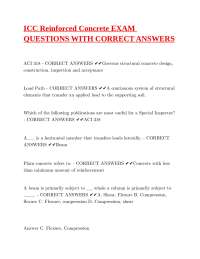 Reinforced Concrete Exam Questions and Answers: ACI 318 Guide