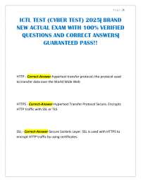 Cybersecurity and Networking Essentials: Q&A for ICTL Test Prep