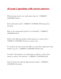 Concrete Exam Questions and Answers