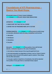 Pharmacology Basics: A Quick Study Guide