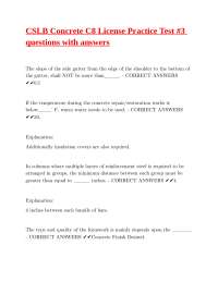 CSLB Concrete C8 License Practice Test: Questions and Answers ‍