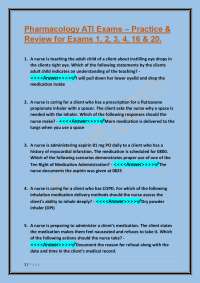 Pharmacology Exam Practice: Questions and Answers for Test Prep