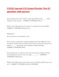 CSLB Concrete C8 License Practice Test: Questions and Answers