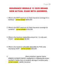 Insurance Exam Questions and Answers: A Comprehensive Study Guide