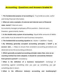 Accounting Questions and Answers: A Comprehensive Study Guide