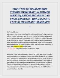 NR547 FINAL EXAM LATEST 2025 ACTUAL EXAM COMPLETE 70 QUESTIONS AND CORRECT DETAILED ANSWER
