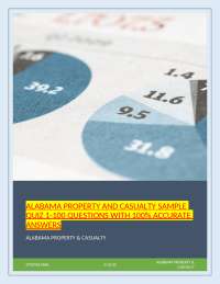Alabama Property & Casualty Insurance Practice Quiz
