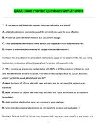 QABA Exam Practice Questions and Answers