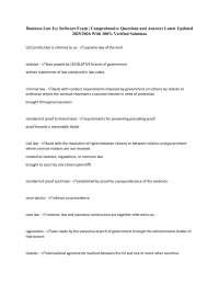 Business Law Exam Q&A: Comprehensive Review 2025/2026