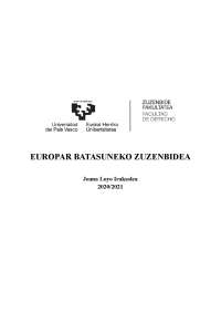 Derecho de la Union Europea