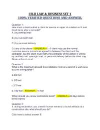 CSLB Law & Business Exam Prep: Verified Q&A
