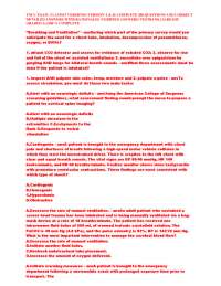 TNCC EXAM 5 LATEST VERSIONS (VERSION A & B) COMPLETE 200 QUESTIONS AND CORRECT DETAILED AN