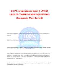 DC Physical Therapy Jurisprudence Exam: Comprehensive Q&A