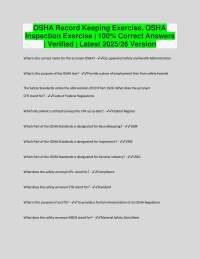 OSHA Standards and Regulations: Practice Questions and Answers