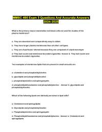 Plasma Membrane Structure and Function: Exam Q&A