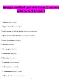 Pest Control Exam Questions and Answers: Insect Identification and Pesticide Application