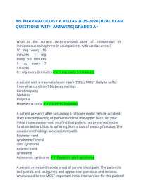 RN Pharmacology Exam Questions and Answers: Relias 2025-2026 Study Guide