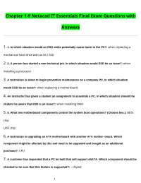 Chapter 1-9 Netacad IT Essentials Final Exam Questions with Answers