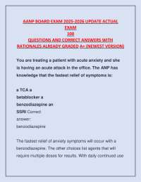 AANP BOARD EXAM 2025-2026 UPDATE ACTUAL  EXAM