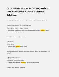 California DMV Written Test: Key Questions and Answers