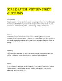 Pathology and Immunology Study Guide: Key Concepts and Definitions