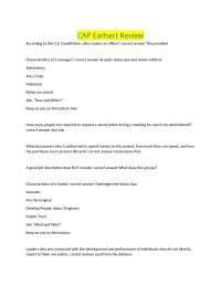 Management and Leadership Principles: Q&A Review
