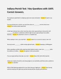 Indiana Permit Test: Key Questions and Answers for Exam Success