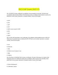 ISC2 CAP Exam Practice Questions: Risk Management and Security Controls