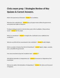 Civics Exam Prep: Key Questions & Answers