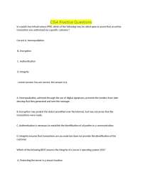 CISA Exam Practice Questions: Information Security Auditing