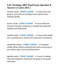 Sociology Final Exam Q&A: Key Concepts & Definitions