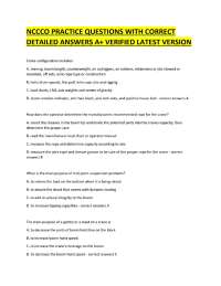 NCCCO PRACTICE QUESTIONS WITH CORRECT DETAILED ANSWERS A+ VERIFIED LATEST VERSION