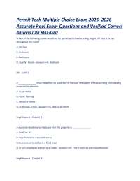 Permit Tech  ICC Certification Multiple Choice Exam – 2025–2026 – Accurate Real Exam Quest
